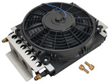 Derale Electra-Cool Remote Oil Cooler 10" Fan 6AN Inlets For 81-94 Dodge B250