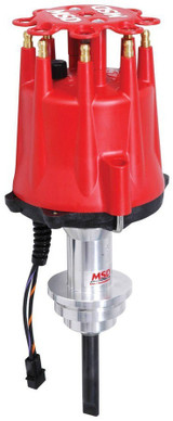 MSD Ignition MSD8534 Pro-Billet Distributor for Chevy V8 Small Block SBC BBC Red
