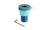 Ford M-7554-A Firewall Clutch Cable Adjuster Aluminum Blue Anodized
