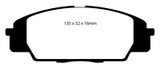 EBC Redstuff Low Dust Ceramic Brake Pads Honda S2000 2000-2009 Performance Kit