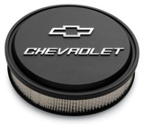 Proform 141-830 14in Slant Edge Bowtie Air Cleaner Black Aluminum For Chevy