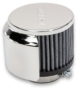 Moroso Chrome Valve Cover Breathers 1-3/8in OD Tubes Reusable Steel
