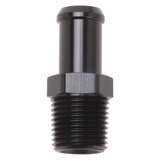 Edelbrock Heater Hose Fitting 1/2 in NPT Male to 5/8 in Barb Black Anodized