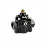 Holley Fuel Pressure Regulator 12-887 In-Line 4.5-9 PSI Black Anodized Aluminum