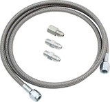 Gauge Line Kit 72in - PTFE Braided Stainless Steel, 4 AN Female Fittings