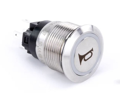 PUSH BUTTON HORN SWITCH RED HALO