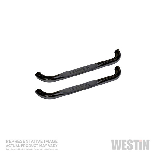 Westin E-Series 3-Inch Nerf Step Bars Black For Ford F-Series Reg Cab 1980-1997