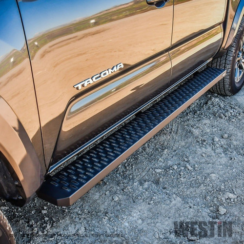 For Westin 27-74735 Grate Steps Running Boards 79" Universal Textured Black Pair