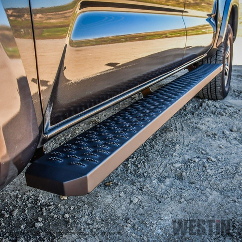 For Westin 27-74735 Grate Steps Running Boards 79" Universal Textured Black Pair