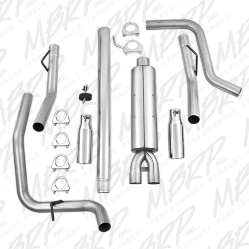 MBRP Armor Lite Cat Back Exhaust System For Ford F150 2004-2008 Aluminized Steel