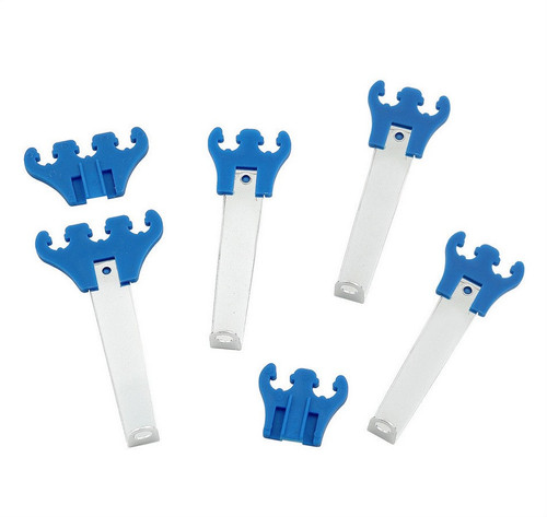 MR. Gasket Deluxe Spark Plug Wire Loom Kit Valve Cover Mount 7-8mm Blue Clips