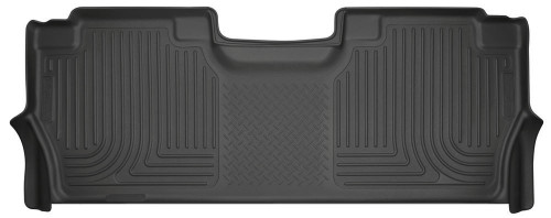 Husky Liners WeatherBeater Rear Floor Liner Plastic Black for 2017 Ford F250