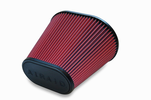 Airaid High Flow Air Filter For Universal Intake 6in Oval Tapered Red 720-476