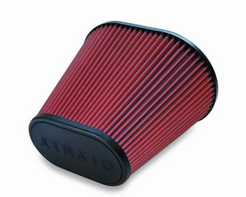 Airaid High Flow Air Filter For Universal Intake 6in Oval Tapered Red 720-476