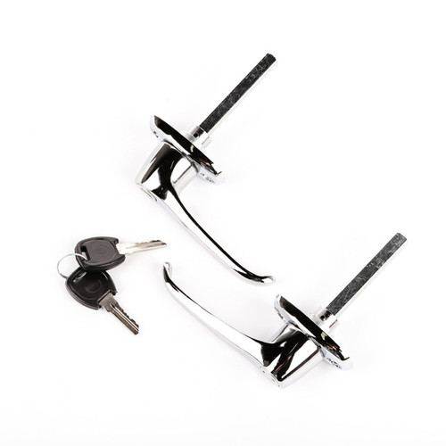 Omix Exterior Door Handle Kit Chrome Jeep CJ5 CJ7 1976-1980