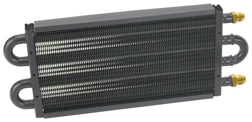 Derale 13311 Tube & Fin Transmission Cooler 13.5x5.125x0.75 in -6AN Black