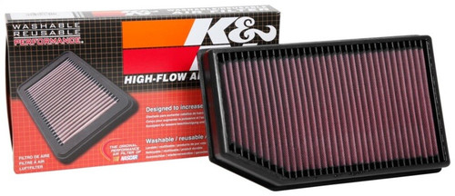 K&N For Jeep Wrangler JL 2018 2.0L / 3.6L High Flow Drop-In Air Filter 33-5076