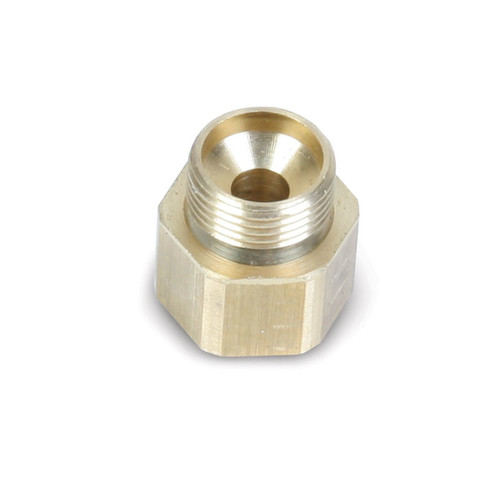 Holley Brass Fuel Bowl Fitting Adapter 1/2-20 to 9/16-24 Inverted Flare -P#26-71