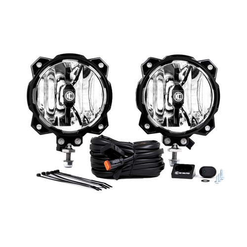 KC HiLiTES 6in Pro6 Gravity LED Spot Light Pair 20W Off-Road