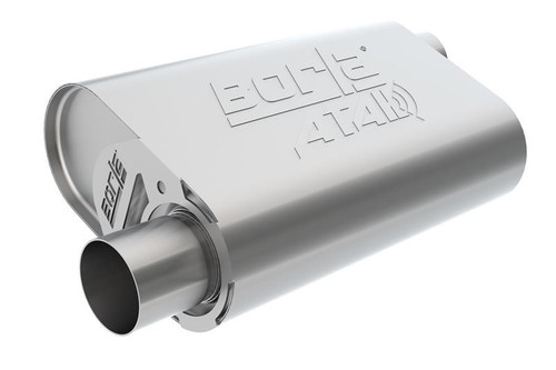 Borla 304 Steel CrateMuffler SBC Hot 350/383 3 Inch Offset/Offset Exhaust System