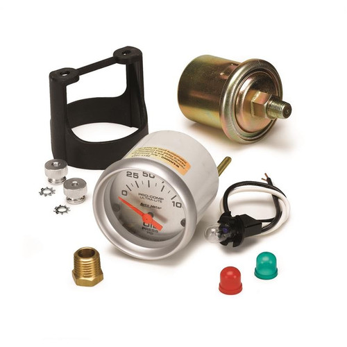 AutoMeter 4327 Ultra Lite Oil Pressure Gauge 52mm 0-100 PSI Electric Kit