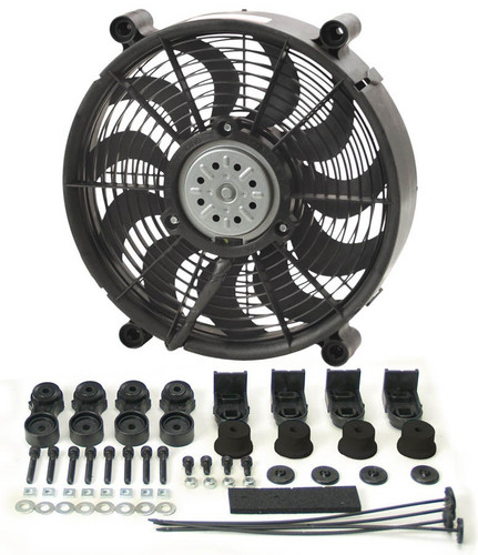 Derale 16212 12-In High Output Radiator Fan with Installation Kit