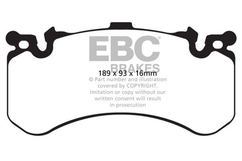 EBC Yellowstuff Front Brake Pads Audi A8 Quattro 6.3 2012-2015