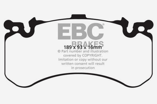 EBC Yellowstuff Front Brake Pads Audi A8 Quattro 6.3 2012-2015