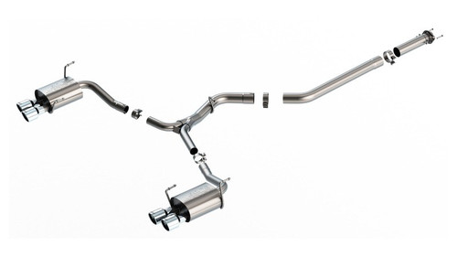 Borla S-Type Cat-Back Exhaust for Subaru WRX 2.4L Turbo 2022-2025 T304