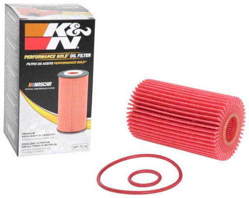 K&N HP-7018 High Performance Cartridge Oil Filter Fits Automotive Engines