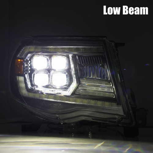 AlphaRex NOVA LED Projector Headlights For Toyota Tacoma 2005-2011 Black DRL