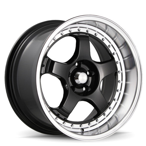 Konig SSM 18x9 ET22 Wheel 5x114.3 Gloss Black Machined Lip for Honda Nissan