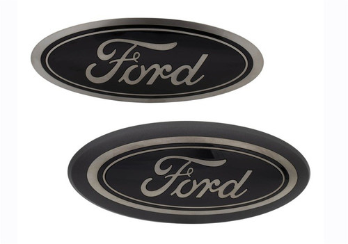 Ford Racing Black Oval Emblem Kit For Ford F-150 2018-2019 Without Camera