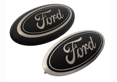 Ford Racing Black Oval Emblem Kit For Ford F-150 2018-2019 Without Camera