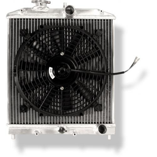BLOX Racing 2 Row 1/2 Core Radiator Honda Civic 1992-2000 Upgrade Cooling