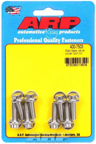 ARP Universal Stainless Valve Cover Bolt Kit 1/4-20 12 Point Polished - Set of 8