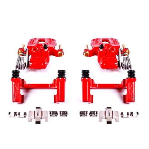 PowerStop S4824 Red Powder Coated Brake Calipers For 2000-2004 Ford Mustang