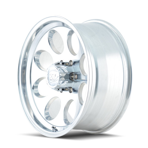 ION 171 18x9 Polished Wheel 8x165.1 Bolt Pattern 0mm Offset 130.8 Hub