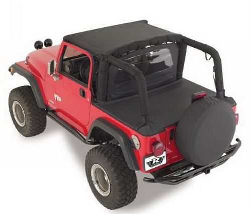 Rampage Black Denim Tonneau Cover For Jeep Wrangler YJ 1992-1995