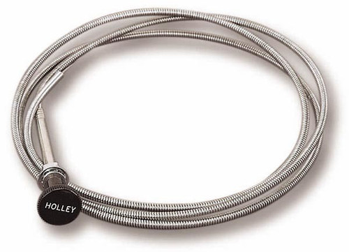 Holley 72 Inch Manual Choke Cable Steel with Logo for Universal Carburetors