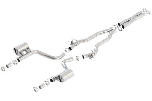 Borla Atak Cat Back Exhaust System for 2015-23 Dodge Challenger Hellcat 6.2L V8
