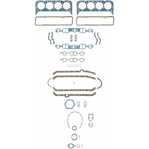 FEL-PRO Engine Full Gasket Set with 2 Heads for Small-Block Chevy V8 Engines