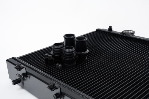CSF Aluminum Radiator Black For Honda Civic Integra 1992-2000 K-Swap Performance