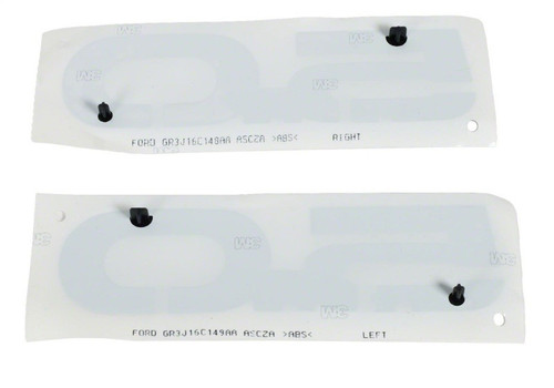 Ford Racing Fender Emblem Plastic Black for 2015-2019 Emblem Mustang 5.0L