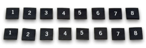 Moroso Numbered Shrink Sleeve Tubing Set Black 11mm Spark Plug Wire Markers