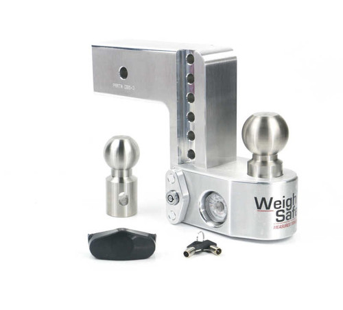 Weigh Safe 6in Drop Hitch Built-in Scale 3in Shank Aluminum 10K/21K GTWR