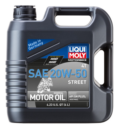 LIQUI MOLY 4L Motorbike 4T SAE 20W50 Street Oil Fits BMW Models
