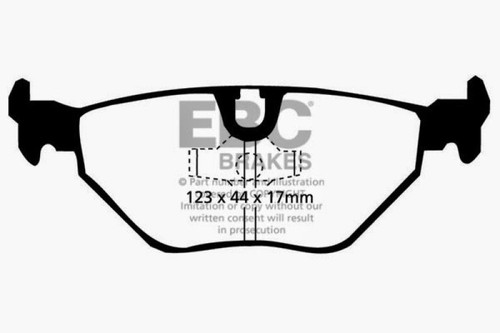 EBC Redstuff Ceramic Rear Brake Pads Low Dust High Performance for 1988-2002 BMW