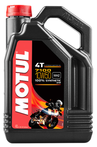 Motul 4L 7100 4-Stroke Engine Oil 10W50 Powersports Motorcycle ATV UTV