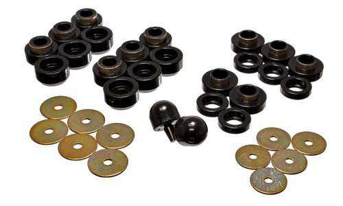 Energy Suspension Body Mount Set for Black Jeep Wrangler TJ 97-06 Polyurethane